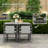 Square 8 - Person 110cm Long Dining Set with Cushions