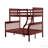 Marita Cherry Bunk Bed (Twin /Full )