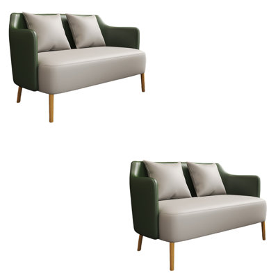 Banc rembourré en similicuir Fashion