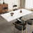 Nanor 9 - Piece 94.48'' Extendable Sintered Stone Dining Table with 8 Fabric Chairs Dining Set-446368996-446368997