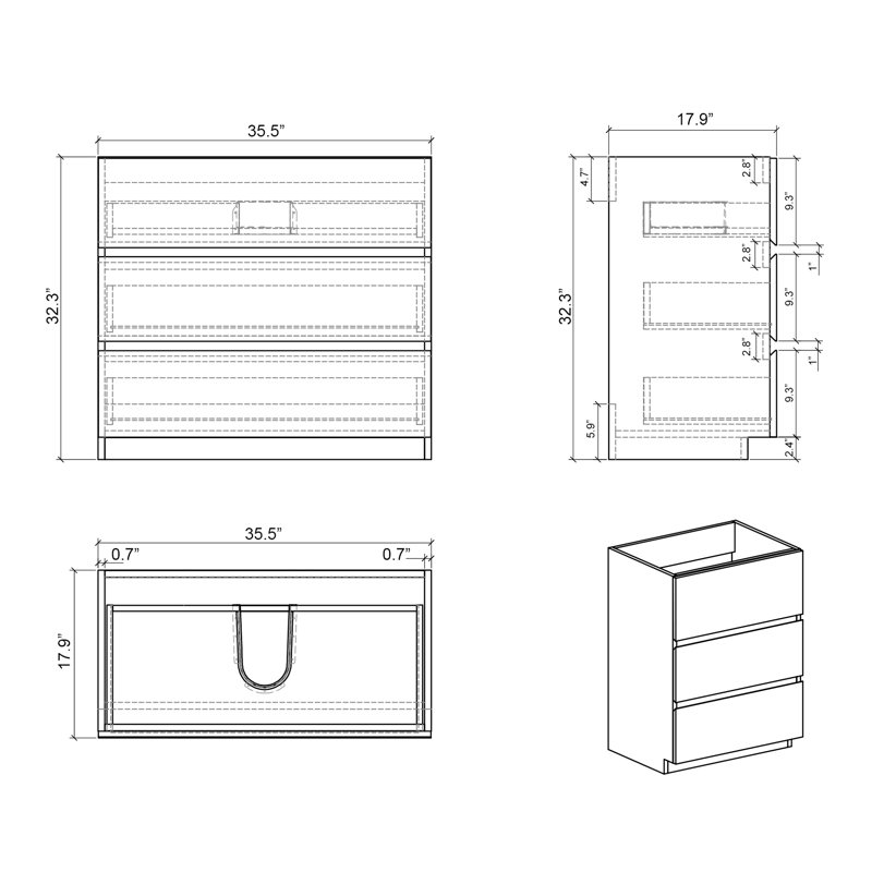 Armoire de rangement Modern Elegance