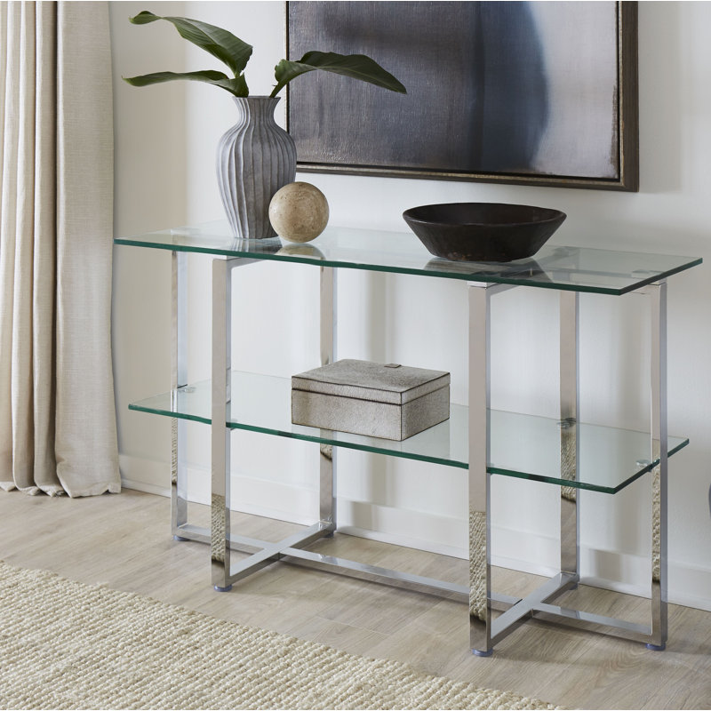 Dern Glass 50" Wide Console Table