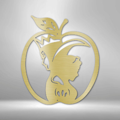 Poison Apple Steel Sign Laser Cut Powder Coated Home & Office Metal Wall Decor Multiple Sizes & Colors