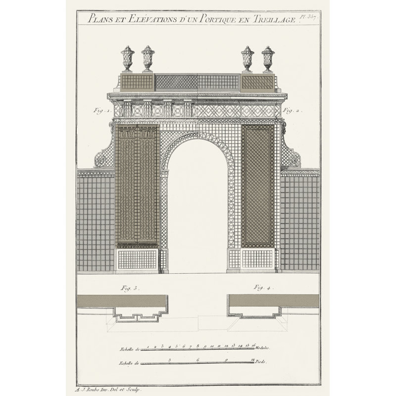 Survey of Architectural Design III by Vision Studio - Graphic Art, Wrapped Canvas, 30 cm H x 20 cm W