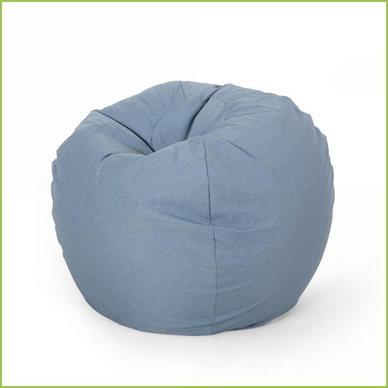 Fauteuil à billes rond pour adulte 3 pieds Chisal | Bleu sarcelle | Rond