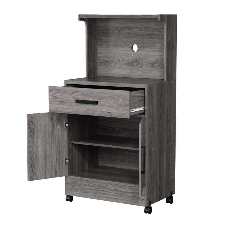 Wood Garage Cart, Gray