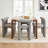 Set of 6 Modern 18.5'' H Upholstered Dining Chair With Solid Wood Legs-129068653-121502680