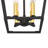 Allis 4 - Light Steel Dimmable Geometric Lantern Dining Room Chandelier-2045020069