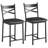 Bar Stools Set Of 4, Counter Height Bar Stools With PU Upholstered Seat-107230863