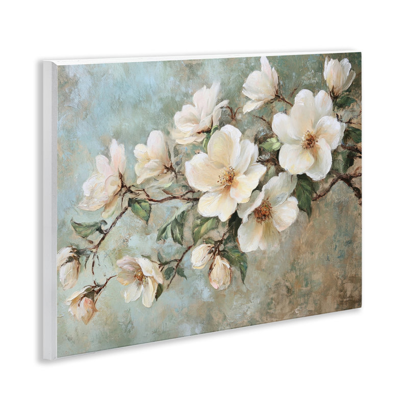 In Bloom Flower Branch Wall Plaque Art by Petal Prints Design