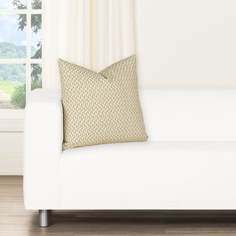 Coussin décoratif Brich Lane Cascade, Carré 16 po, Vert, Polyester