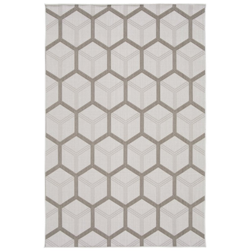 Jalynn Geometric Recycled P.E.T Area Rug, Rectangle 80 x 150cm