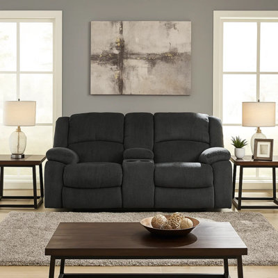 Saned Upholstered 76'' Reclining Loveseat