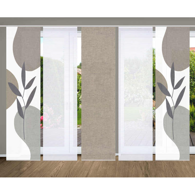 Semi Sheer Sliding Panel, Stone colors