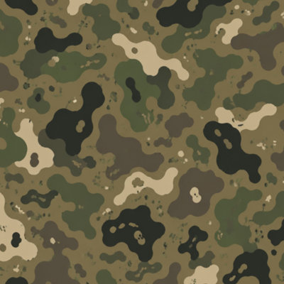 Papier peint adhésif camouflage militaire sans raccord, motif forêt irrégulier, amovible et autocollant, pour chambre, cuisine, placards, 61 cm x 300 cm
