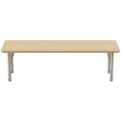 Rectangle T-Mold Adjustable Height Activity Table