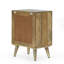Table de chevet unique en bois de manguier avec design élégant