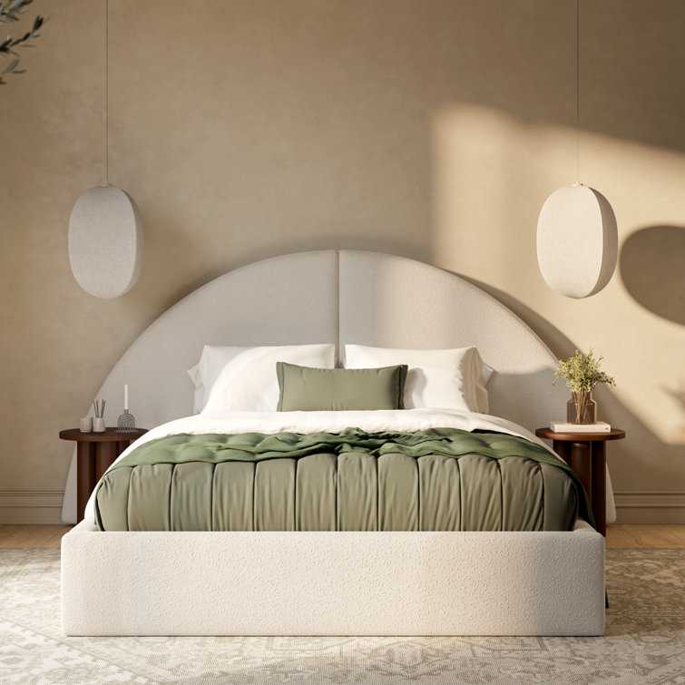 Kulyu Extended Arch Headboard Boucle