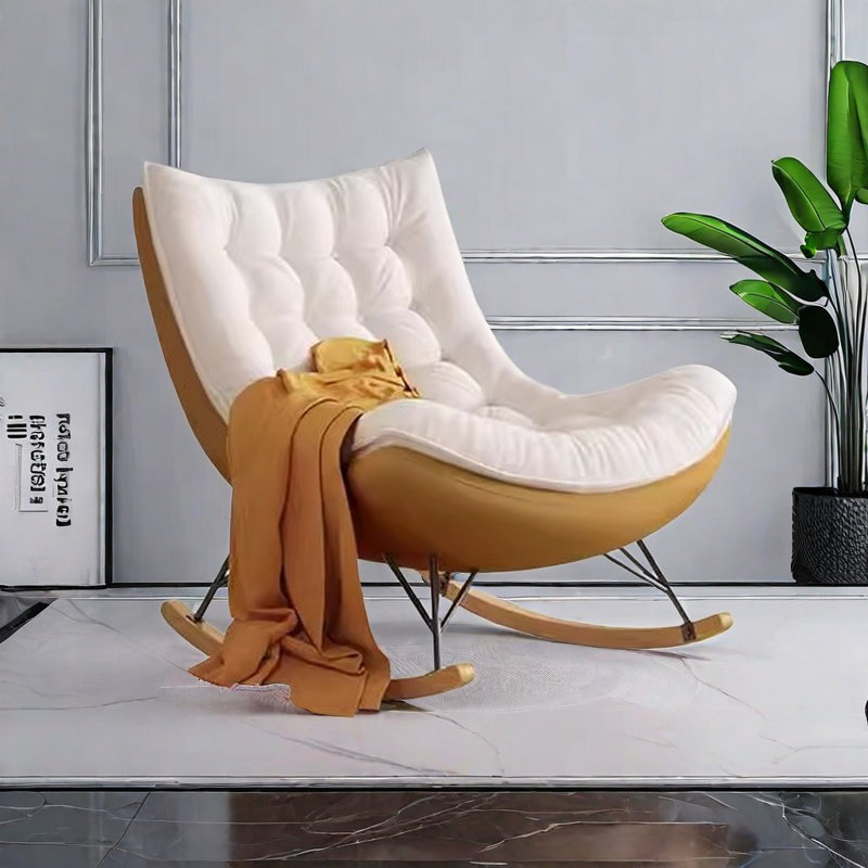 Chaise berçante Fun, Jaune