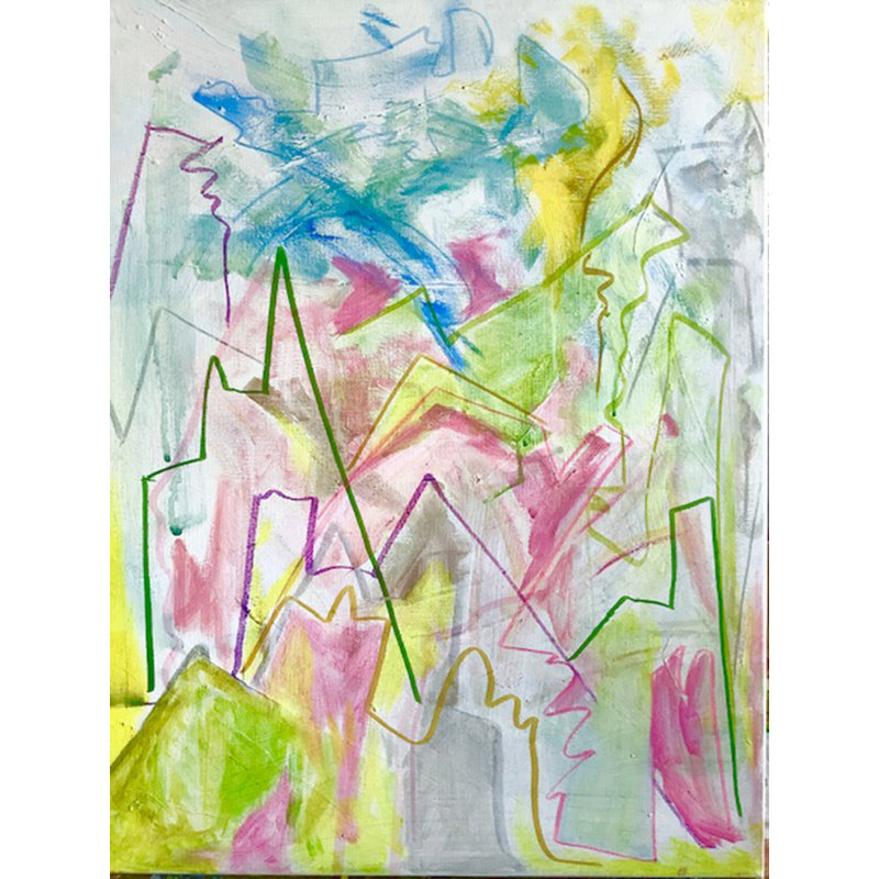 Méandre d'été par Kate Landishaw - peinture sur toile tendue