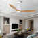 Malley 52 In. Intergrated LED Ceiling Fan Lighting With Remote Control