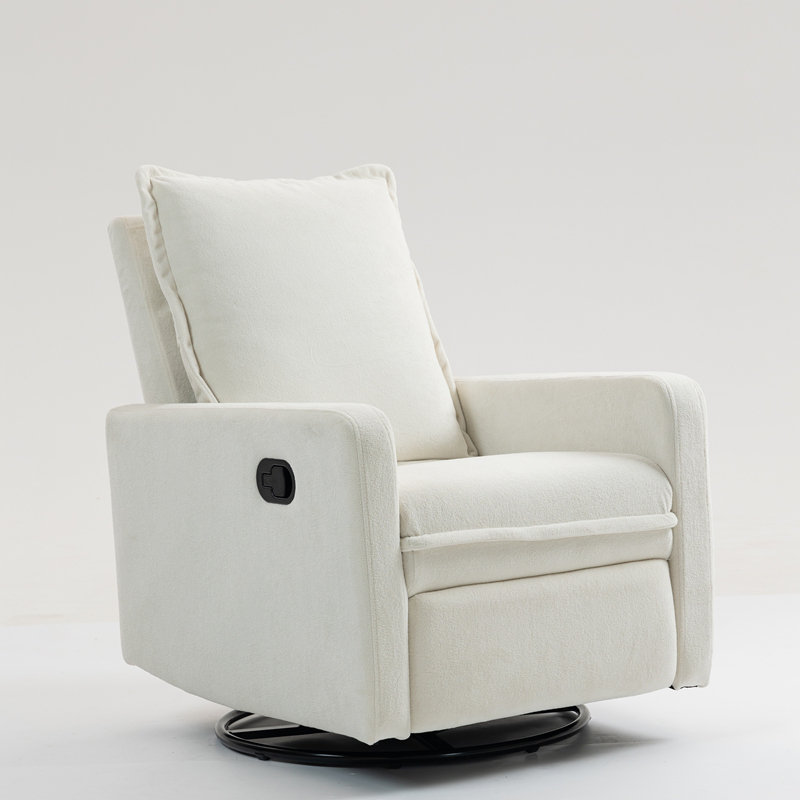 Canapé court en peluche, Blanc