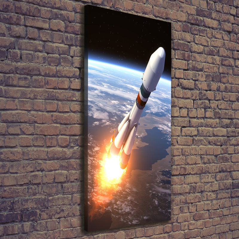 A Space Rocket - Wrapped Canvas Print