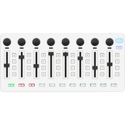 Skymall M-WAVE – Wireless MIDI Controller – Bluetooth USB MIDI Mixer with 8 Knobs, DAW Integration