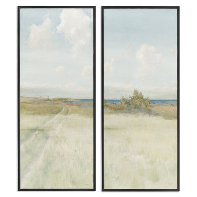 «Grass Path to Beach Alcove», ensemble de 2 giclées sur papier par Steller Design Studio