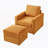 Versatile Comfy Chaise Lounge with Ottoman for Living Room, Enhancing Relaxation-1773425431