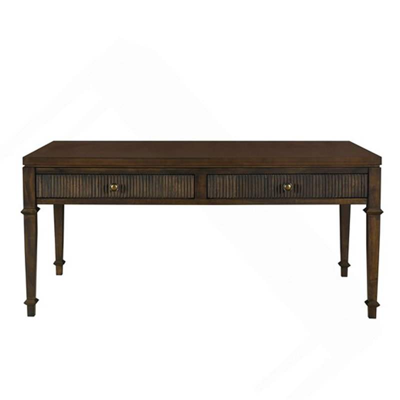 Coffee Table, Fluted 2-Drawer