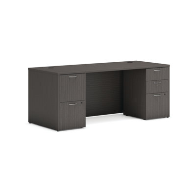 HON MOD 66"W Double Pedestal Desk