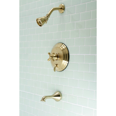 Kingston Brass Restoration Single-Handle Pressure Balanced Tub and Shower Faucet