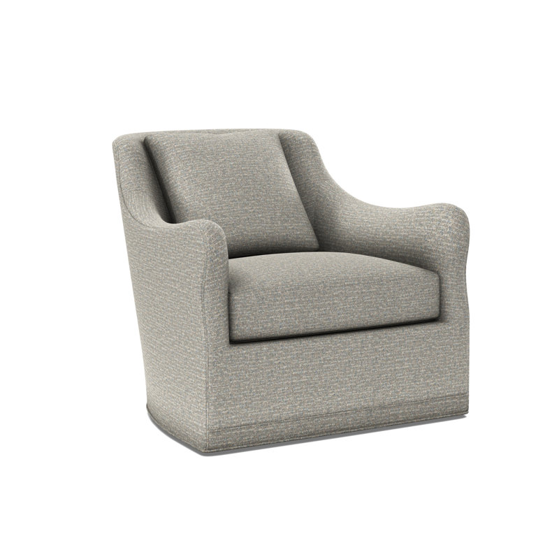 Arcadia Sculpted Arm Swivel Chair, Wild Dunes Mist