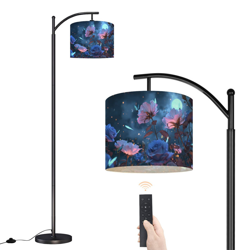 Lampe sur pied PeeNoke Arc Blue Glowing