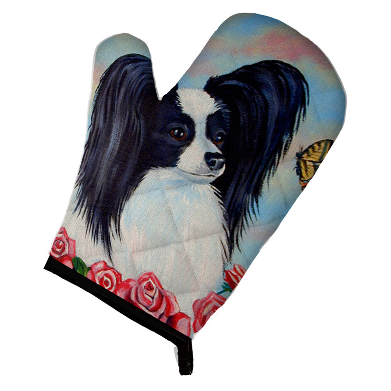 Caroline's Treasures Papillon Polyester Oven Mitt