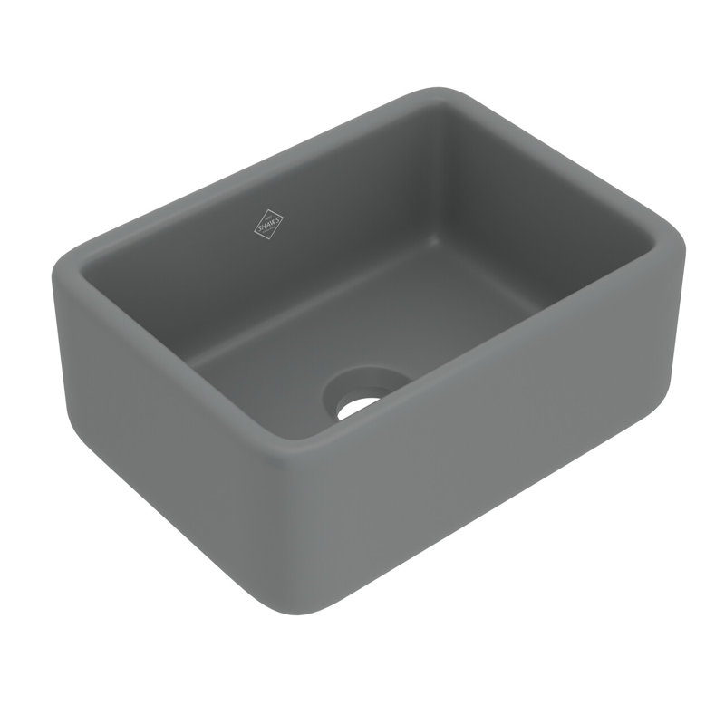 Lancaster™ 24" L x 18" W Farmhouse Kitchen Sink, Matte Gray