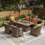 Rectangular 7 - Piece 6 - Person 160Cm L Outdoor Lounge Table Set-1176151107