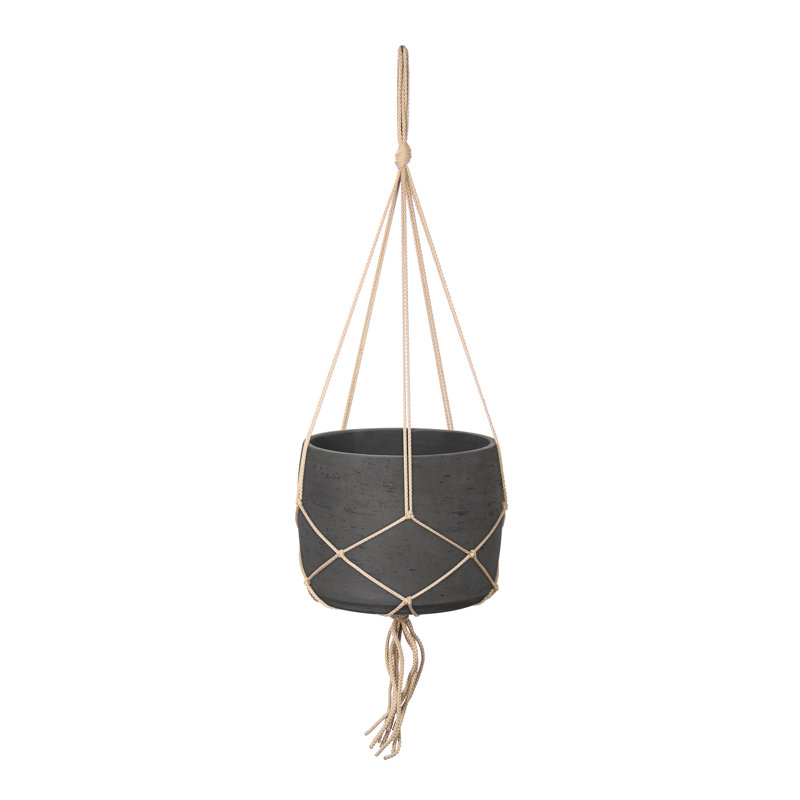 Meentke 11" Wide Craft Hanging Pot With Netting