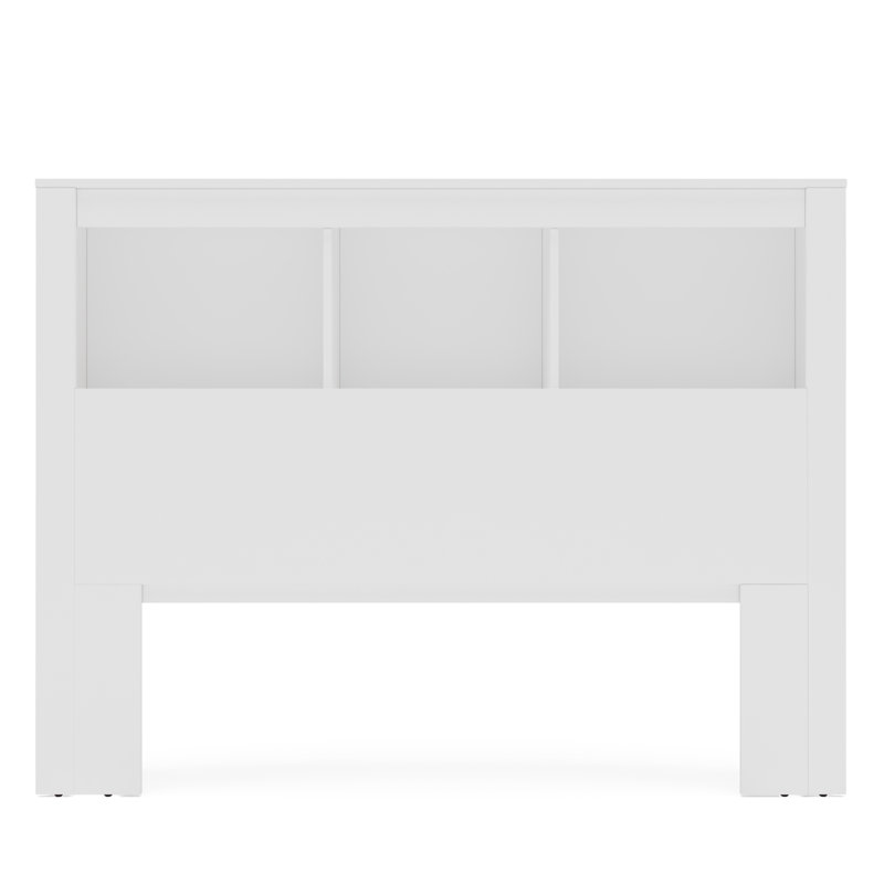 Annedoris Bookshelf Headboard, White, Full