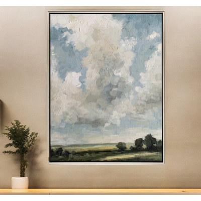 «Gathering Clouds Silver Floater Frame», art mural