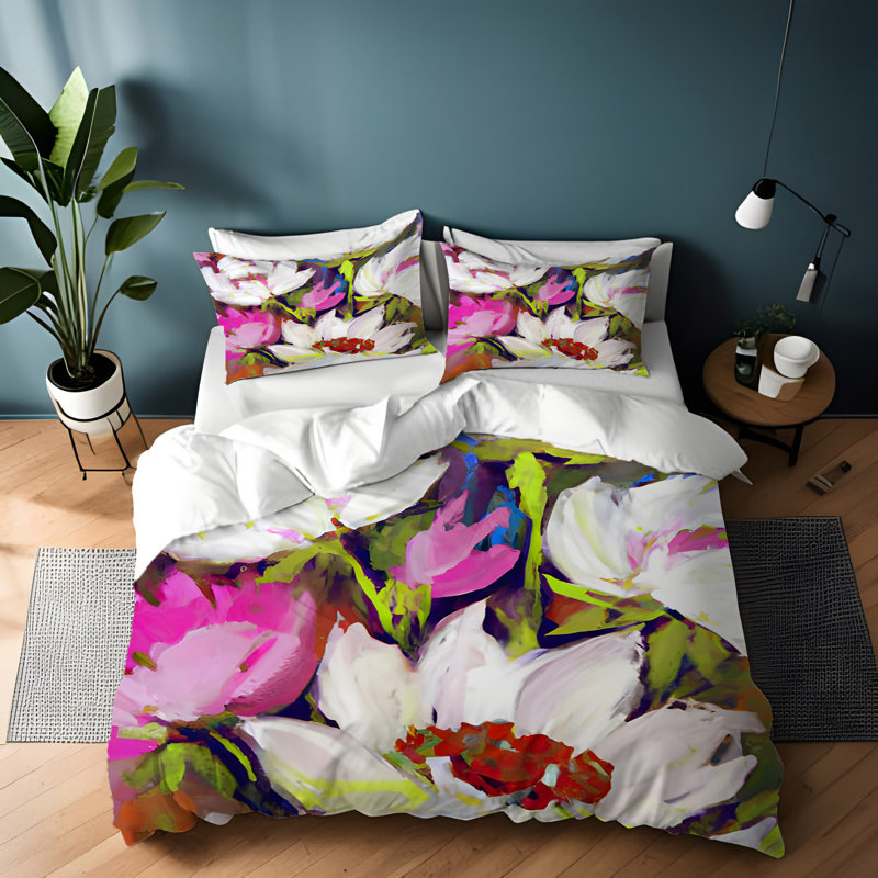 Literie , Housse de couette simple + 1 taie décorative pour