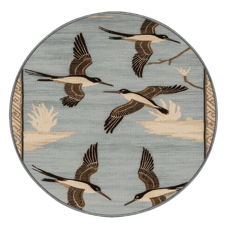  Tapis lavable Coastal Birds, Carré 3 pi