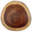 Live Edge 38'' Solid Wood Round Bevelled Edge Table Top