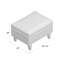 Repose-pieds de rangement rectangulaire en velours de 22 po de large Zaylee-173988154