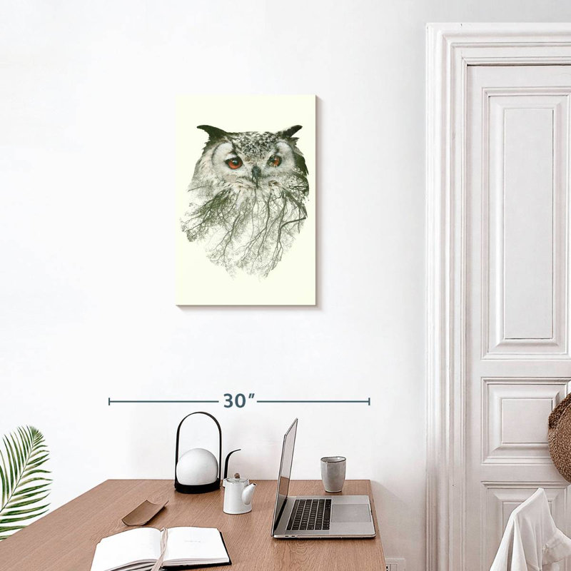 Hibou de forêt Brampt, H 24 po x l 16 po