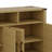 59'' Modern 4-Door Sideboard Buffet With Power Outlets & USB Ports, Adjustable Shelves And Half-Open Storage Cabinet-1303082007