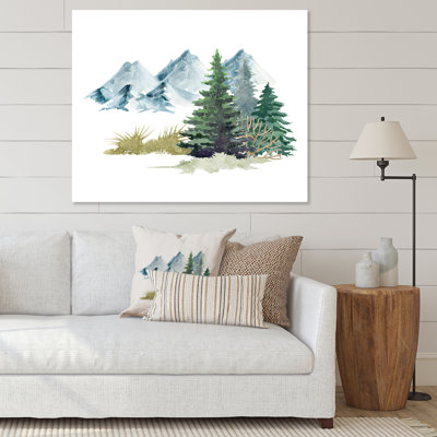 " Pine Trees In Mountain Landscape "