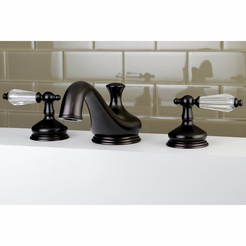 Kingston Brass Wilshire Two-Handle 3-Hole Deck Mount Roman Tub Faucet, Oil Rubbed Bronze