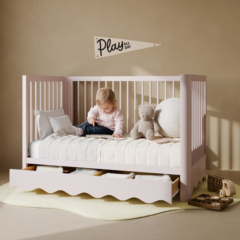 Storkcraft Casablanca Deluxe 5-In-1 Convertible Crib, Blush